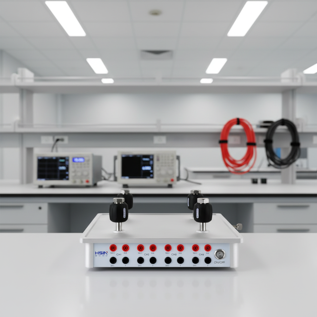 HSIN600-9A Stainless Steel Pressure Calibration Bench Manifold 4-port Pressure Test Tool Accessories with Electrical Measurement