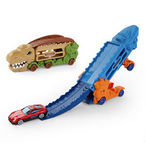 YIIYO Diecast modelo coche niños dinosaurio <span class=keywords><strong>aventura</strong></span> pista juguete World Road Race pista eléctrica pista de deformación - Product Image 1