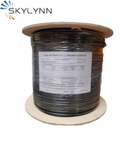 Câble de descente optique FTTH France à double gaine intérieur/extérieur 4,6 mm 6 mm 500 m G657A2 1fo Skylynn Noir ISO9001/CE/RoHS