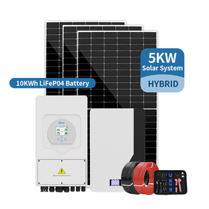 ระบบพลังงานแสงอาทิตย์สำหรับบ้าน ชุดอุปกรณ์ครบชุด 3kw 5KW 10KW 20KW 30kw ระบบแผงโซลาร์เซลล์สำหรับบ้านแบบออลอินวัน แพ็คเกจครบชุด - Product Image 1