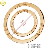 Mousqueton rond ouvrable avec logo laser personnalisé ajusteur de porte-clés clips d'anneau en métal pour maillots de bain bikini en alliage de zinc boucles à ressort en métal
