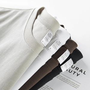 T-shirt homme uni en coton 100% lourd 320 g/m², impression personnalisée, logo brodé, MT2544 - Product Image 4
