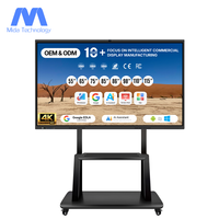 Интерактивная панель MIDA 65 дюймов 4K LCD с ИИ, сенсорным управлением (20 точек касания), поддержкой Google EDLA и камерой 4800W