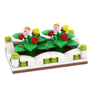 Whosale Farm Jungle Plant Stone Colorful Flower <strong>Bed</strong> MOC MOOXI MOC3029 <strong>Blocks</strong> &amp; Model Building Toys Bricks Promotional Toys - Product Image 5
