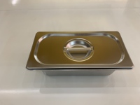 Bac Gastronorme en Acier Inoxydable 201/304 1/3 avec Couvercle Anti-Emmêlement Perforé Style Européen pour Usage Commercial (NSF/FDA) JJD