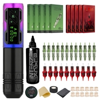 Machine à tatouer sans fil EZ P2S Portex 3.5mm avec jeu d'aiguilles, couleur dégradée, fournitures de tatouage pour débutants