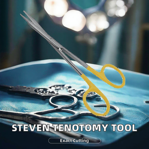 Tijeras de Tenotomía Manuales de Acero, Punta Fina, Herramienta de Corte de Precisión para Procedimientos Oftalmológicos y Dentales, por Blush Surgical - Product Image 2