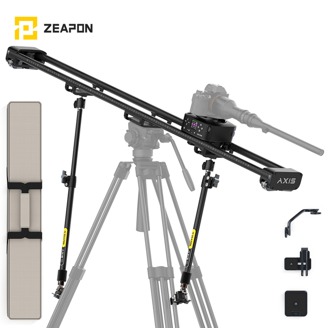Zeapon AXIS 80Pro/100Pro/120Pro Multi-axis Motorized Portable Camera Slider Carbon Fiber Electric Track 360° for DSLR Camera