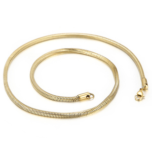 Collier ras du <span class=keywords><strong>cou</strong></span> en acier inoxydable pour femmes Simple Designer Dainty <span class=keywords><strong>Sublimation</strong></span> Collier Chaînes <span class=keywords><strong>de</strong></span> serpent remplies d'or Accessoires <span class=keywords><strong>de</strong></span> mode - Product Image 2