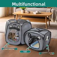 Grande tente pliable imperméable et respirante pour chat, enclos portable pour animaux de compagnie toutes saisons, utilisable en intérieur/extérieur, idéale pour appartement