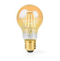 Ampoule LED en verre à filament flexible blanc chaud ambre 2200K 2700K, culot E27, A60 G80, éclairage résidentiel