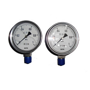 เกจวัดแรงดันน้ำมันไฮดรอลิกแบบกันกระแทก ขนาด <span class=keywords><strong>2.5</strong></span>~6 นิ้ว ทำจากสแตนเลส บรรจุกลีเซอรีน - Product Image 2