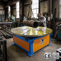 Table rotative de soudage circulaire, plateau tournant industriel pour le soudage circonférentiel des réservoirs et des tuyaux
