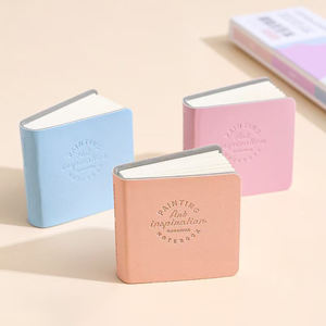 Mini Bloc de Notas Autoadhesivo Cosido con Cubierta de PU y Cartulina, 48 Hojas, Diseño Compacto y Portátil para Promoción - Product Image 6