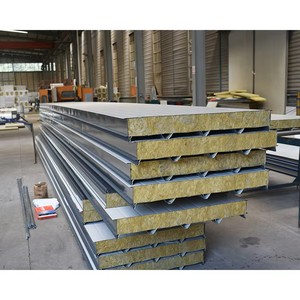 <span class=keywords><strong>Pannello</strong></span> Sandwich in Lana di Roccia Ignifugo per Isolamento Termico e Acustico, Lastra per Pareti e Tetti, Pannelli in Lana di Roccia - Product Image 6