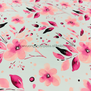 Luxe Latin 100% Polyester Soie Tissu Doux Respirant Léger Imprimé Stretch Wicking pour Femmes Ao Dai Jupes 120gsm - Product Image 1