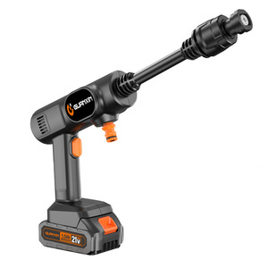 Hidrolavadora Inalámbrica de 21V con Batería de Litio de 1.5Ah, Limpiador de Autos de Alta Presión, Color Negro - Product Image 1