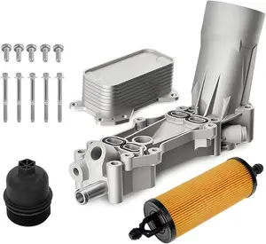 926-959 Aluminum Engine Oil Cooler With Oil Filter Housing Adapter Assembly Fit For 2011-2016 Chrysler 200 300 68105583AF