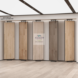 Tùy Chỉnh Chiều Cao 360 Độ Xoay Hai Mặt Hiển Thị Cố Định Nhân Tạo Đá Granite Gạch Tấm Ván Sàn Gỗ Mẫu Hiển Thị Giá - Product Image 2