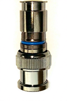 Connecteur coaxial mâle BNC à compression en laiton RF 50 Ohm pour câble RG6, adaptateur CCTV