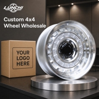 Jante en alliage d'aluminium moulé 17x9.0 -10 6x139.7 argentée avec face usinée, pour SUV, véhicule électrique, 6 trous pour véhicule tout-terrain 4x4