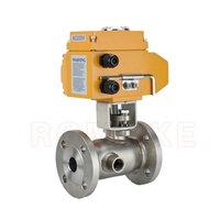 Vanne à bille électrique en acier inoxydable BQ941F-16P CF8 CF3 CF8M CF3M, bride d'isolation de veste