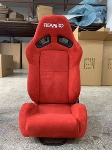 Sedile Sportivo Stile <span class=keywords><strong>RECARO</strong></span> SR-7 KK100 Rosso e Nero in Pelle Scamosciata Reclinabile Sedile a Guscio di Alta Qualità Sedili da Corsa Modificati - Product Image 2