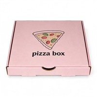 Boîte à pizza carrée écologique en gros, réutilisable, robuste, en carton ondulé, pour restaurants et traiteurs