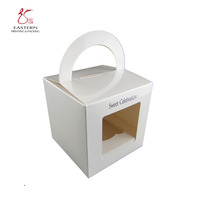 Boîte d'emballage en papier, emballage exquis personnalisé, boîte d'emballage en papier pour gâteau, Mousse, tarte aux œufs, avec logo personnalisé, vente en gros