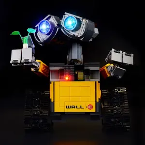 lego duvarlar Suppliers-Briksmax led ışık Kiti Fikir Robot DUVAR E Set legos Ile Uyumlu 21303-dahil değildir legos seti