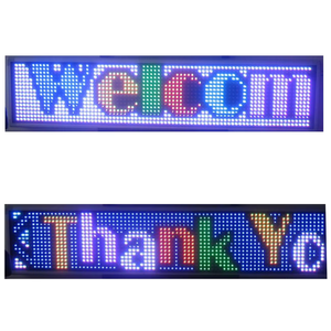 P3mm 48*144mm <span class=keywords><strong>LED</strong></span> MODULE 1.9*5.7inch 16 * 48dot RGB kích thước nhỏ hbu75 <span class=keywords><strong>LED</strong></span> bảng điều chỉnh di chuyển hiệu ứng phông chữ màn hình nhỏ sửa chữa dự trữ - Product Image 1