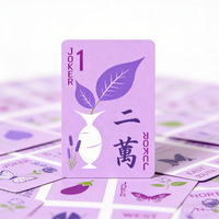 Cartes de jeu de Mahjong en PVC personnalisées, imperméables, 160 cartes de Mahjong américaines pour le divertissement familial et les fêtes