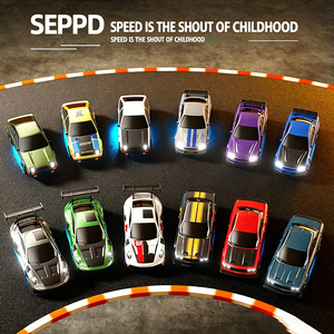 Coche de simulación a escala 1:64 con control remoto 2.4G, mini vehículo RC para niños - Product Image 3