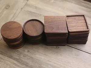 Sous-verre carré en bois de luxe écologique pour boissons – Qualité supérieure, protection multicouche – Idéal pour salle à manger et salon - Product Image 5