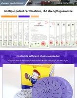 Disque de ponçage en céramique Bilyx, multi-tailles, violet, abrasion moyenne, garantie 3 ans, ODM/OBM/OEM pour la réparation automobile et la fabrication de meubles