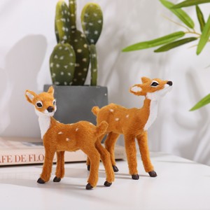 Simulación Animal Sika ciervo simulación alce modelo piel animales hogar tienda adornos decoración <span class=keywords><strong>de</strong></span> Navidad Accesorios - Product Image 5