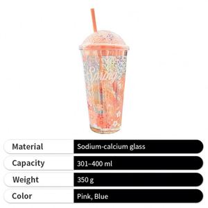 Sale Pink Durable Suitable Hot Drinks Custom Logo 2 Colors High-Quality Glass <b>Cup</b> for Women - Product Image 2