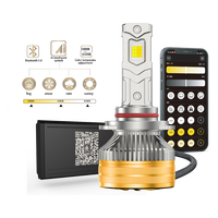 Phare LED de voiture A75 150W 3000K/4300K/6000K H1/H7/H11/9005 DC 12-24V 15000LM Puce de taille laser