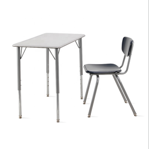 Meubles de bureau rectangulaires pour étudiants, chaise de bureau, bureaux pour salles de réunion, table d'ordinateur à hauteur réglable - Product Image 4