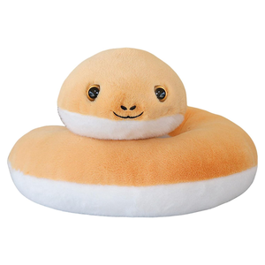 Yaratıcı plastik gözler Splice renkler kıvırcık karikatür yılan tasarım destekleyici seyahat araba konfor peluş <span class=keywords><strong>U</strong></span> şekilli boyun masajı yastığı - Product Image 1