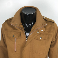 Veste de travail robuste kaki pour homme |   Vêtements de travail industriels durables, coupe-vent, multi-poches, pour la construction et la réparation automobile