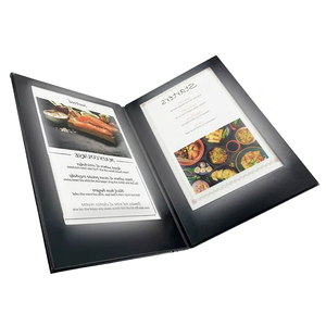 ปกเมนูหนังเทียมสีดำราคาโรงงาน พร้อมไฟ LED สำหรับบาร์ คลับ เมนู 2 หน้า พร้อมไฟส่องสว่าง - Product Image 2