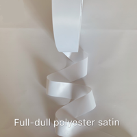 Rouleau d'étiquette en satin vierge lavable pour l'entretien des textiles en polyester de type soie de haute qualité