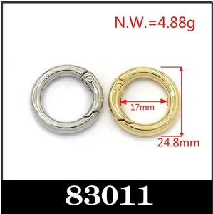 Chất Lượng Cao Túi Phụ Kiện Túi Dây Đeo Khóa O Nhẫn Mùa Xuân Vòng Mở Kim Loại OPP Túi Tùy Chỉnh Sx Có Thể Giặt Kẽm Hợp Kim Tùy Chỉnh - Product Image 3