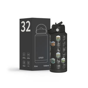 Gobelet en acier inoxydable personnalisé à double paroi isolé avec couvercle anti-poussière et autocollants personnalisés - Product Image 1