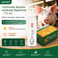 Kit de test rapide de diagnostic vétérinaire porcin haute précision pour la trichinellose porcine (Trichinella spiralis) pour clinique vétérinaire
