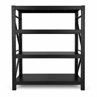 Étagères métalliques robustes pour entrepôt, étagères métalliques réglables à 4 niveaux, étagères empilables en acier, étagères de rangement pour garage, rayonnage empilable