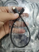 Kabel pengisian daya Data USB 3.1, kabel pengisian daya USB Tipe C ke Micro B 2.0 Pendek dua arah 30cm