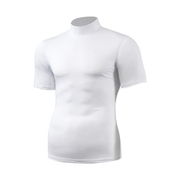 Camiseta de compresión elástica que absorbe el sudor al por mayor, camiseta lisa para correr, gimnasio, Camiseta deportiva para hombre