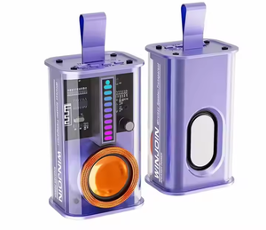 Outdoor Mecha Little Steel Cannon BT <b>Speaker</b> Portable Outdoor Home Transparent RGB Color Light TWS Audio Gift - Product Image 3